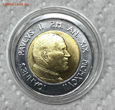 500 лир Ватикан 1997 UNC до 21.30 МСК 16.01.22 - IMG_7560
