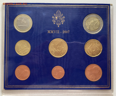 Официальный годовой набор Ватикан евро 2007 биметалл Буклет - IMG_3470.JPG