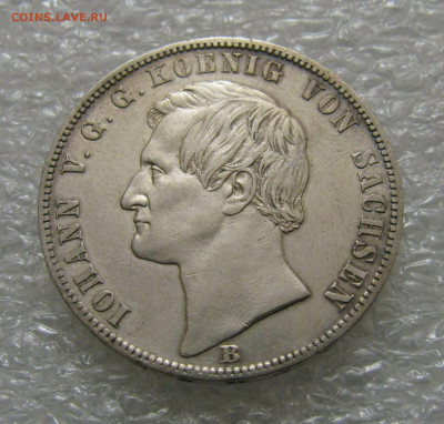 Королевство Саксония. Иоганн. 1 ТАЛЕР 1871 года. - 1 Т1871САКС (3).JPG