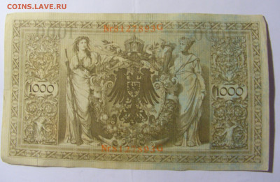 1000 марок 1910 Германия красный (893) 14.01.22 22:00 М - CIMG9917.JPG