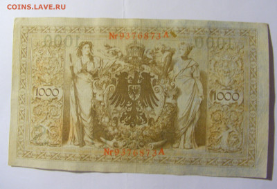 1000 марок 1910 Германия красный (873) 14.01.22 22:00 М - CIMG9921.JPG