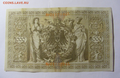 1000 марок 1910 Германия красный (994) 14.01.22 22:00 М - CIMG9925.JPG