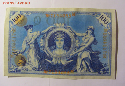 100 марок 1908 Германия красный (055) 14.01.22 22:00 М - CIMG9947.JPG