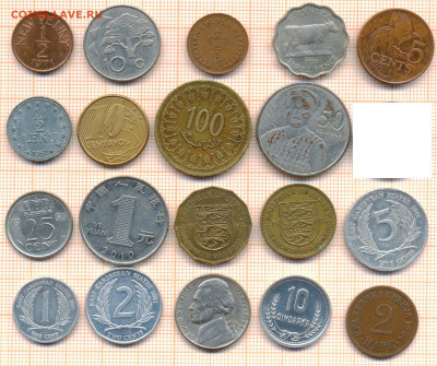 монеты разные 20 штук 4 от 5 руб. фикс цена - лист 4 001