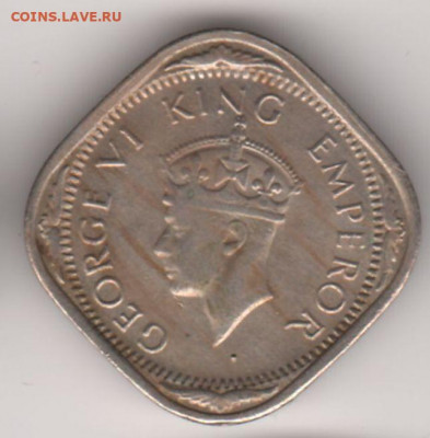 Британская Индия, 2 анны 1941 до 17.01.  22-00 - 1