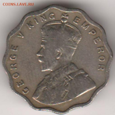 Британская Индия, 1 анна	1927 до 17.01. 22-00 - 1
