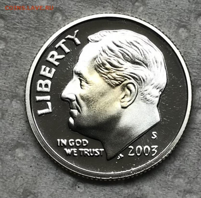 США 1 дайм (10 центов) Пруф 2003 до 21.30 МСК 17.01.22 - IMG_8245