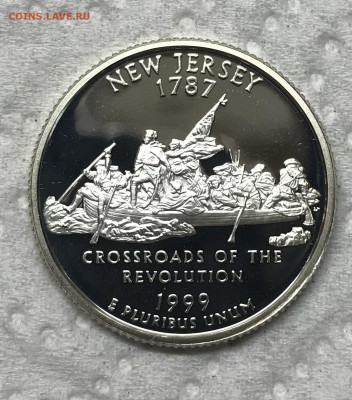 США 25 центов Нью-Джерси Пруф 1999 до 21.30 МСК 17.01.22 - IMG_8227