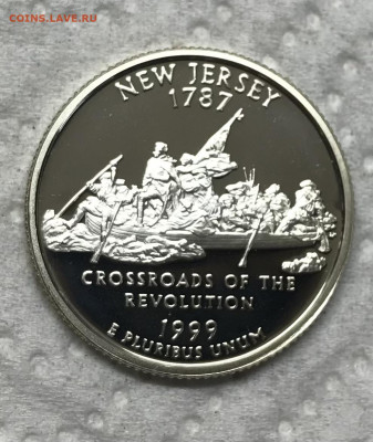 США 25 центов Нью-Джерси Пруф 1999 до 21.30 МСК 17.01.22 - IMG_8228