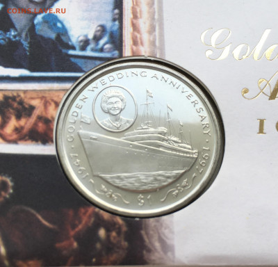 Конверт Крона Шайба Сьерра-Леоне 1 доллар 1997 Корабль - IMG_3478.JPG