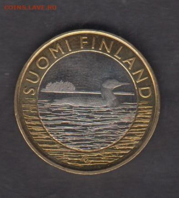 Финляндия 2014 5 евро фауна утки до 19 01 - 4