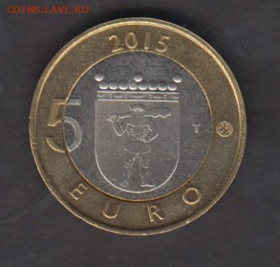 Финляндия 2015 5 евро фауна олень до 19 01 - 6