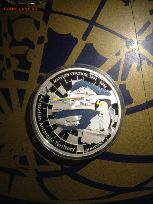 1 Доллар. Australian Antarctic territory Mawson Station Импе - bx9pKHlYqBg