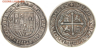 8 Реал, Новая Испания - 1650-2