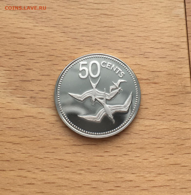 Белиз 50 центов 1979 Птицы Фауна Proof Пруф - IMG_3734.JPG