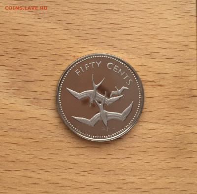 Белиз 50 центов 1974 Птицы Фауна Proof Пруф - IMG_3745.JPG