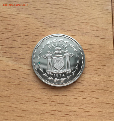 Белиз 50 центов 1974 Птицы Фауна Proof Пруф - IMG_3754.JPG