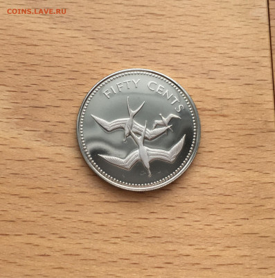 Белиз 50 центов 1974 Птицы Фауна Proof Пруф - IMG_3748.JPG