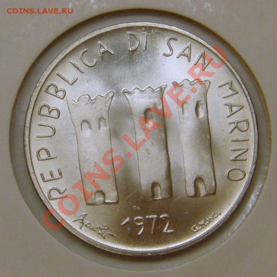 Сан-Марино 500 лир 1972UNC до 11.11.11 22.00 - 2