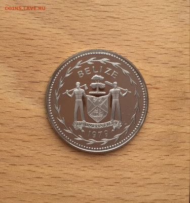 Шайба Белиз 1 доллар 1979 Красный попугай ара тираж 1287 шт - IMG_3702.JPG
