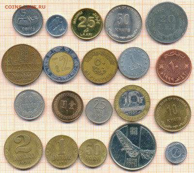 монеты разные 20 штук 12 от 5 руб. фикс цена - лист 12 001
