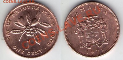 >ФАО< Ямайка 1 цент 1971 бронза до 12.11.11 22:00 - ФАО_Ям_71