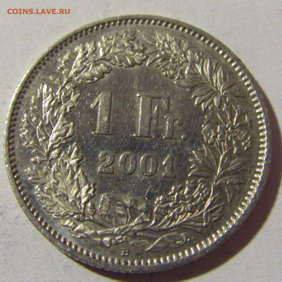 1 франк 2001 Швейцария №1 22.01.2022 22:00 МСК - CIMG0448.JPG