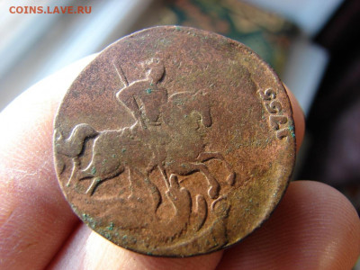 2 копейки 1757. Перечекан с копейки 1755. До 20.01.2022 - 4 - копия.JPG