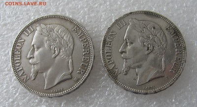 Франция, империя - республика. 5 ФРАНКОВ 1870. Комплект. RR - 5Франк70 (4).JPG