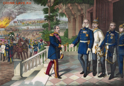 Франция, империя - республика. 5 ФРАНКОВ 1870. Комплект. RR - 5Франк70
