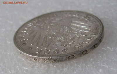 Великое герцогство Баден. Фридрих II. 5 МАРОК 1913 г. UNC. - 5 Мар13 (6).JPG