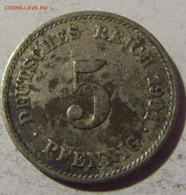 5 пфеннигов 1901 J Германия №1 22.01.2022 22:00 МСК - CIMG1184.JPG