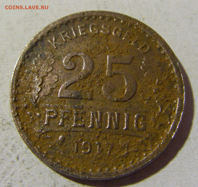 Нотгельд 25 пф 1917 Бюргштайнфурт №1 22.01.2022 22:00 МСК - CIMG1508.JPG