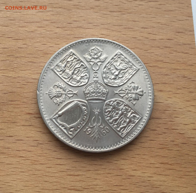Крона Шайба Великобритания 5 шиллингов 1960 выставка - IMG_4017.JPG