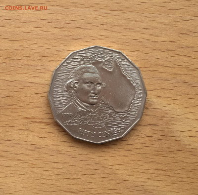 Австралия 50 центов 1970 200 лет путешествию капитана Кука - IMG_4143.JPG