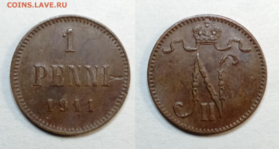 1 пенни 1911  до 22.01.2022 - 1911
