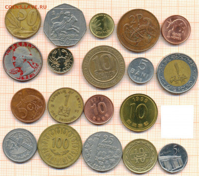 монеты разные 20 штук 2 от 5 руб. фикс цена - лист 2 001