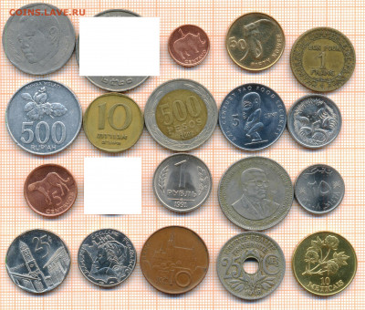 монеты разные 20 штук 3 от 5 руб. фикс цена - лист 3 001