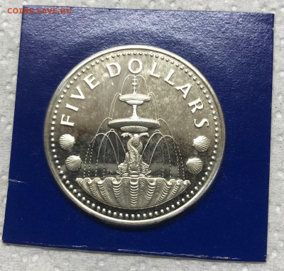 Барбадос 5 долларов 1975 Пруф до 21.30 МСК 23.01.22 - IMG_7995