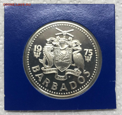 Барбадос 5 долларов 1975 Пруф до 21.30 МСК 23.01.22 - IMG_7996