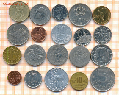 монеты разные 20 штук 7 от 5 руб. фикс цена - лист 7 001