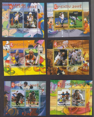 Бенин 2007 олимпиада Дисней 11листов  до 26 01 - 14