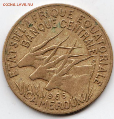 КАМЕРУН 10 франков 1965 г. до 26.01.22 г. в 23.00 - 011