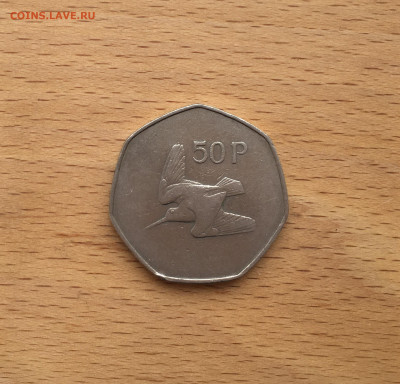 Ирландия 50 пенсов 1970 Вальдшнеп Птица фауна - IMG_4292.JPG