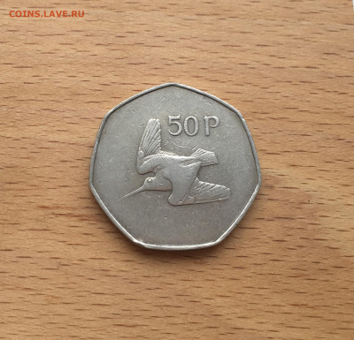 Ирландия 50 пенсов 1970 Вальдшнеп Птица фауна - IMG_4295.JPG
