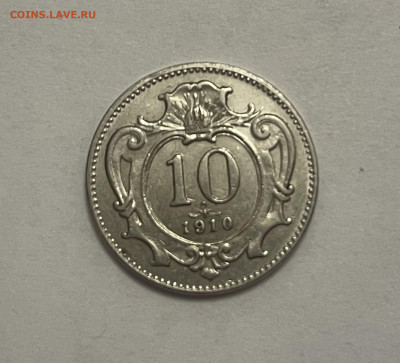 Австро-Венгрия 10 геллеров 1910 - 2C5C9146-F49D-4203-9A5A-9D88CDCFAB25