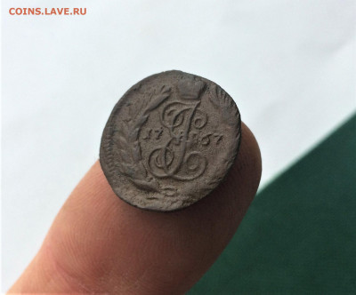 Полушка Екатерины2 1767ЕМ (Т39) 26.01 - BO_2KEqWkp4