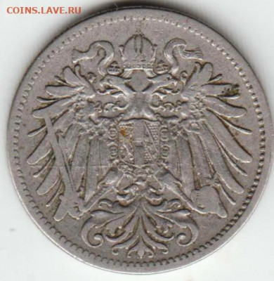 АВСТРИЯ 20 геллер 1895 г. до 29.01.22 г. в 23.00 - 006
