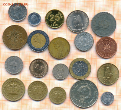монеты разные 20 штук 12 от 5 руб. фикс цена - лист 12а 001