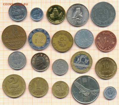 монеты разные 20 штук 12 от 5 руб. фикс цена - лист 12 001